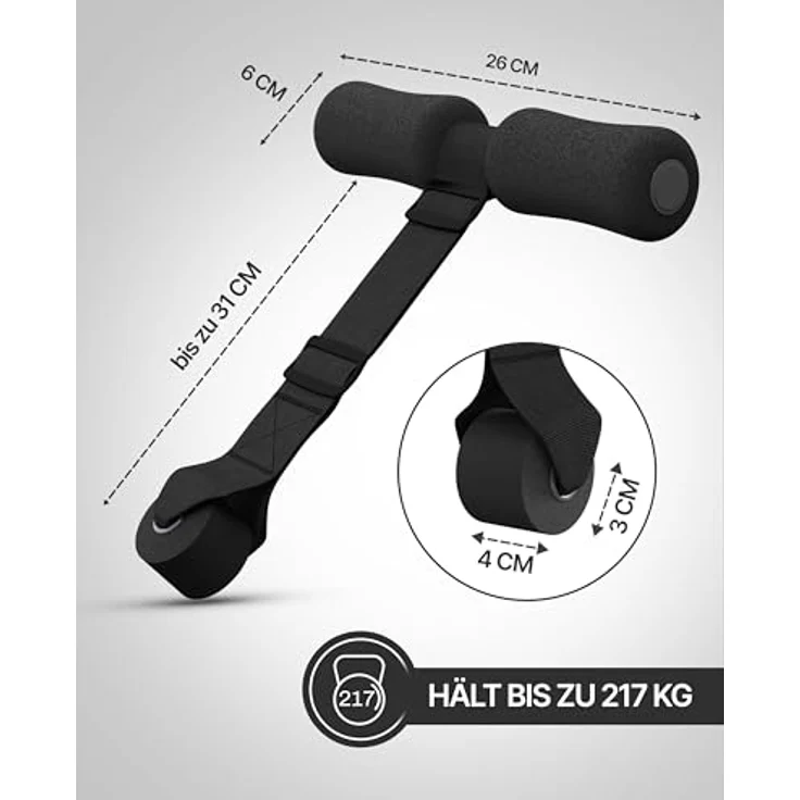 NEOLYMP Bauchtrainer Sit Up Hilfe – Tragbare Sit Up Bar für effektives Bauchmuskeltraining, ergonomisches Design für korrekte Ausführung, vielseitig einsetzbar – Bild 2