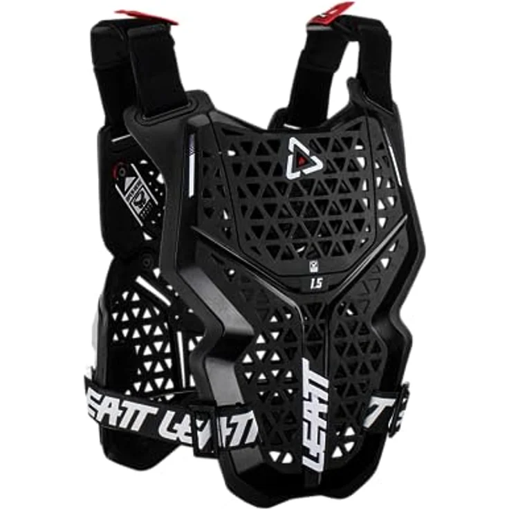Leatt Chest Protector 1.5 Blk, Ski- und Snowboard-Schutzausrüstung mit Hartschale und 3D-Design für ideale Passform, schwarz – Bild 5