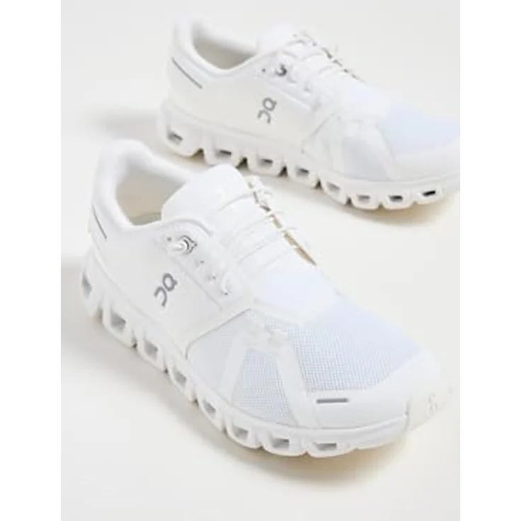ON Running Cloud 6, Damen Sneakers aus atmungsaktivem Mesh mit CloudTec®-Dämpfung, Weiß, EU 42 US 10 – Bild 5