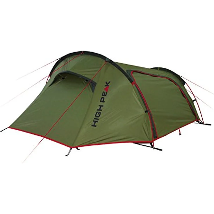 High Peak Leichtgewicht Sparrow Campingzelt für 2 Personen, Tunnelzelt nur 2,8 kg, 3000 mm wasserdicht, Innenzelt vormontiert – Bild 2