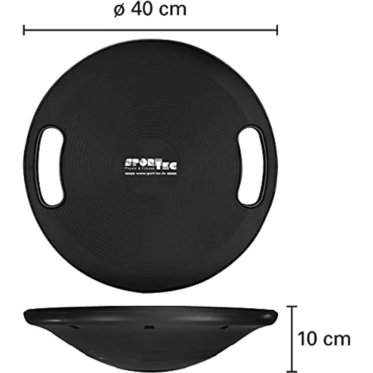 Sport-Tec Balance Board mit Griffen, ø 40 cm – Bild 3