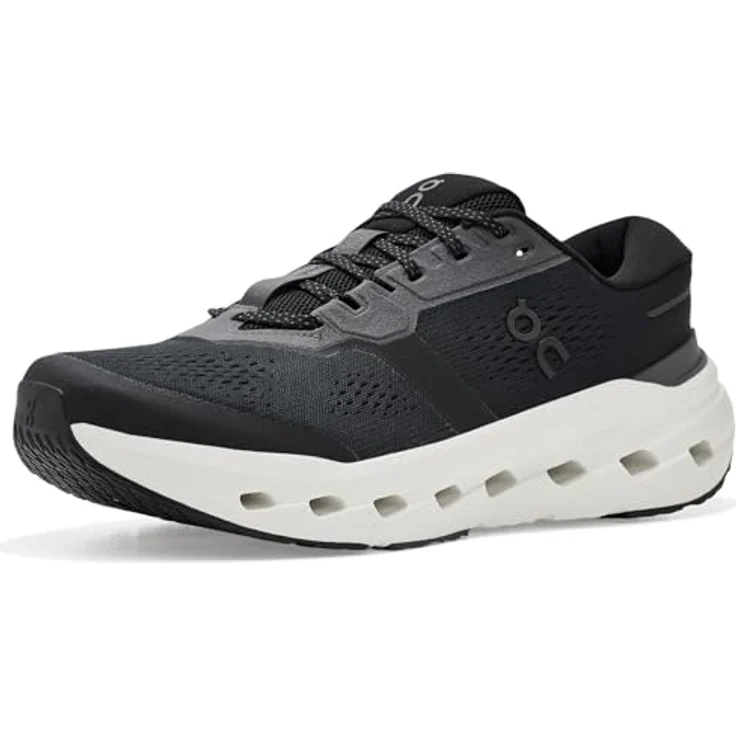 ON WIP 3MG10071430, Stabile Laufschuhe für Überpronierer, atmungsaktives Mesh, CloudTec®-Zwischensohle, BLACK, Größe 45 – Bild 1