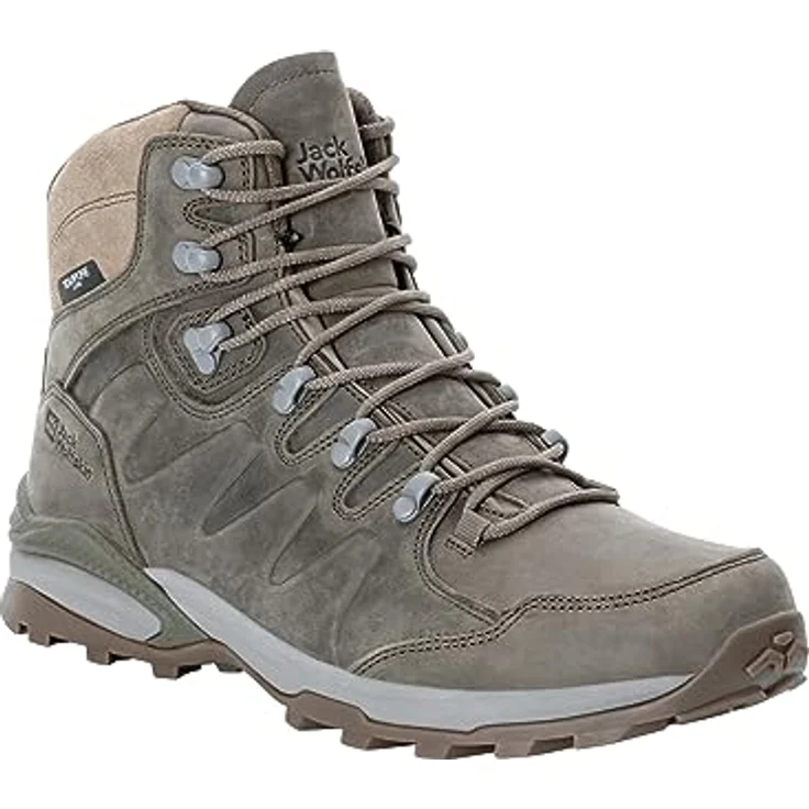 Jack Wolfskin REFUGIO PRIME TEXAPORE MID M, Wasserdichter Trekkingschuh aus geöltem Nubukleder für Herren – Bild 10