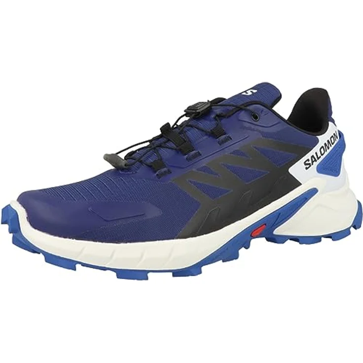 Salomon Supercross 4 Herren Wanderschuh, Trailrunning-Schuhe mit Contagrip®-Außensohle, blau, Größe 8 – Bild 4