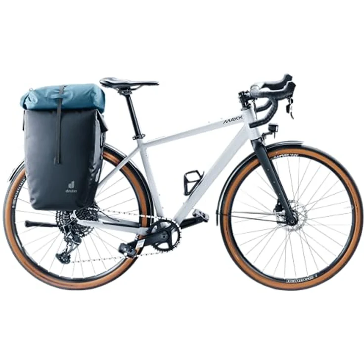 deuter Visby wasserdichte Fahrradtasche für Gepäckträger, inklusive Rolltopverschluss und abnehmbarem Schultergurt, 990g, Schwarz – Bild 4