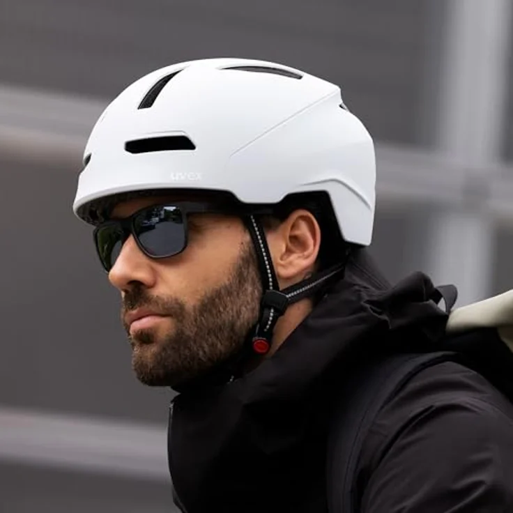 Uvex Urban Planet Helm, City-Helm mit Hardshell-Technologie, mattweiß, Größe 54-58 cm, S41.3.056.0415 – Bild 6