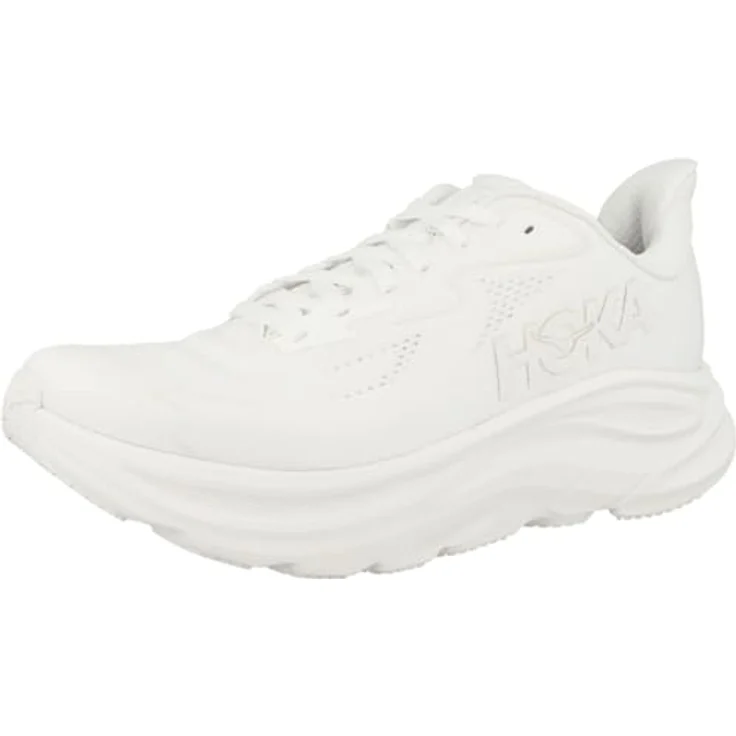Hoka Clifton 10, Damen Laufschuhe mit optimaler Dämpfung und atmungsaktivem Obermaterial, Weiss – Bild 4