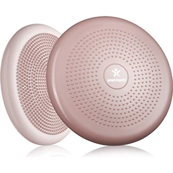 BODYMATE Ballsitzkissen inkl. Pumpe Rose-Gold 34cm Durchmesser - Balance-Kissen, Luftkissen, Balance Pad, Noppenkissen - Core-, Fitness-, Reha-, Koordinations- und Rückentraining – Bild 1