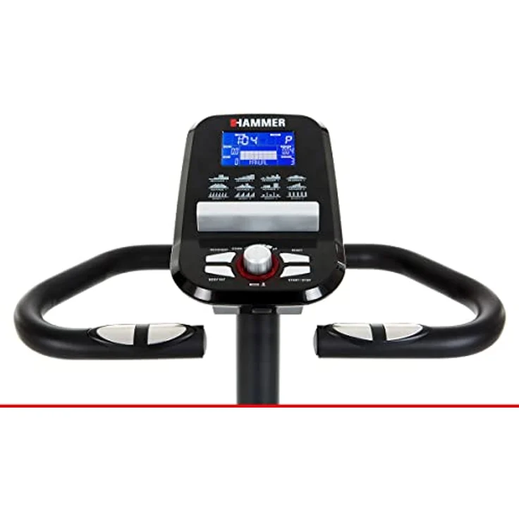 HAMMER Ergometer Heimtrainer Cardio 5.0, tiefer und breiter Einstieg, App-Steuerung für Smartphone/Tablet, Bluetooth Anbindung, kompatibel mit: Kinomap, iConsole+ und BitGym, 12 Programme – Bild 5
