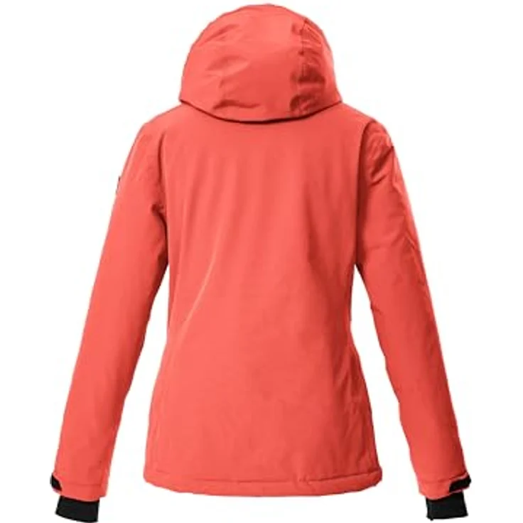 Killtec Ksw 25 Wmn Skijacke, atmungsaktiv und wasserdicht, 10.000 mm Wassersäule, in Bright Coral, Größe 46 – Bild 2
