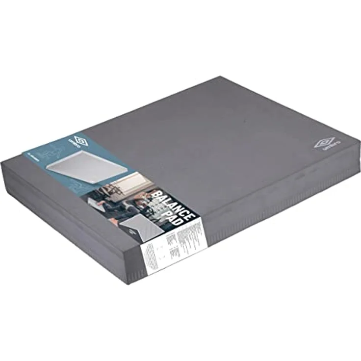 UMBRO Balance Pad - Balance Kissen - Fördert Koordination, Kondition, Gleichgewicht und Stabilität - Rutschfest - 48 x 40 x 6CM - Weichschaum - Grau – Bild 4