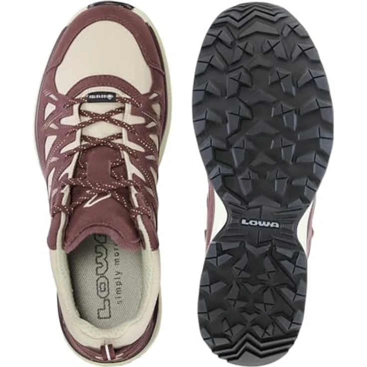 Lowa Damen Walkingschuhe Innox Evo II GTX Ws, winddicht und wasserfest, GORE-TEX®, Bordeaux/Ton – Bild 7
