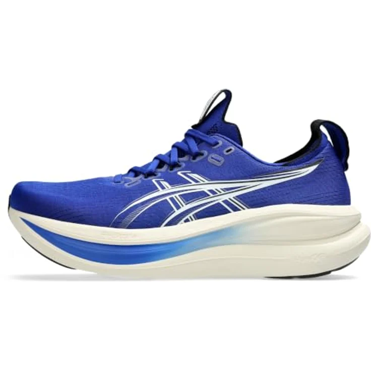 Asics Gel-Nimbus 28, Laufschuhe für Normalpronierer und Unterpronierer, Größe 48, atmungsaktives Knit-Obermaterial, FF Blast™ Plus-Dämpfung, PureGEL™-Technologie, Hybride Asicsgrip™-Außensohle – Bild 1