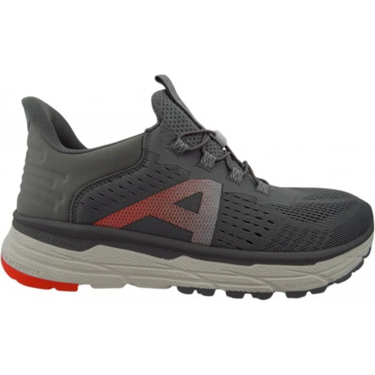 Mephisto Allrounder Acadius ciment 05 Herren Laufschuh, grau, Größe 11, Synthetik-Obermaterial, Schnürverschluss, Gummisohle