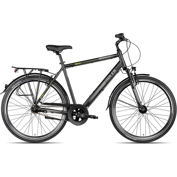 Adler Verona NEXUS Citybike 28 Zoll, Dunkelgrau, Aluminiumrahmen, Federgabel, Nabenschaltung mit Rücktritt