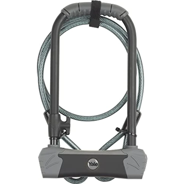 Yale Veloschloss, 120 cm Bügelschloss mit Sicherheitskabel und maximaler Schutzklasse – Bild 1