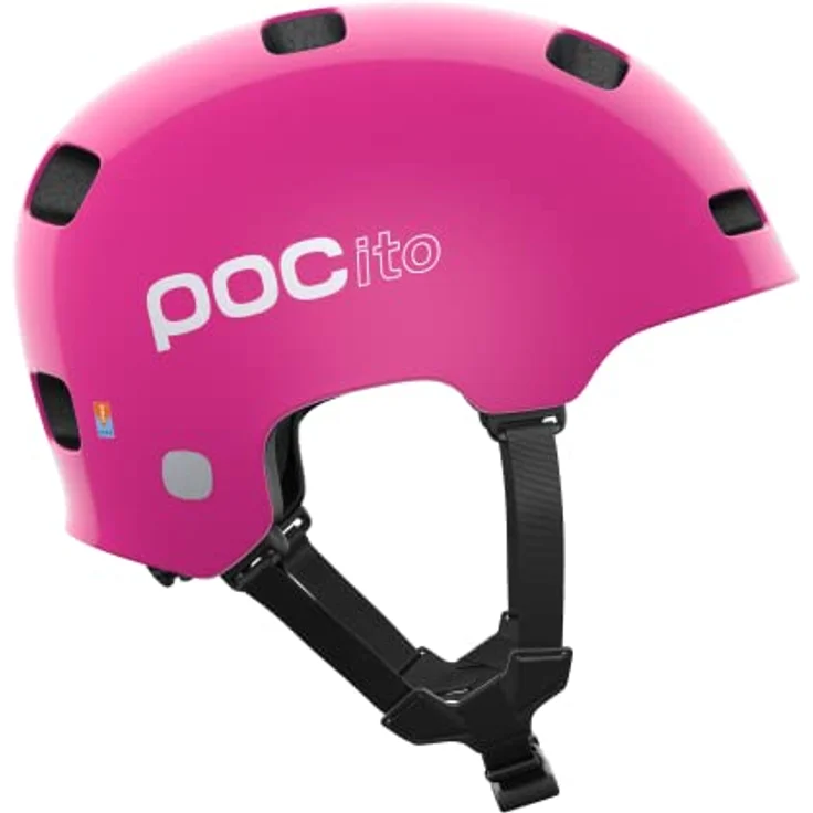 POC Crane Mips, Velohelm mit strapazierfähiger Polycarbonat-Schale, 55 - 58 cm, fluoreszierende Farben und reflektierende Details – Bild 4