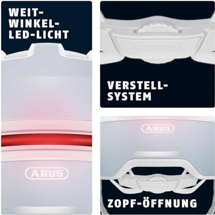 ABUS Urban Helm HUD-Y, Fahrradhelm mit magnetischem, aufladbarem LED-Rücklicht und Magnetverschluss, für Damen und Herren, pure aqua, Größe M – Bild 4