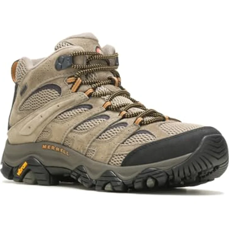Merrell Moab 3 Mid GTX, Herren Wanderschuhe, wasserdicht, atmungsaktiv, beige, Größe 41.5 – Bild 3