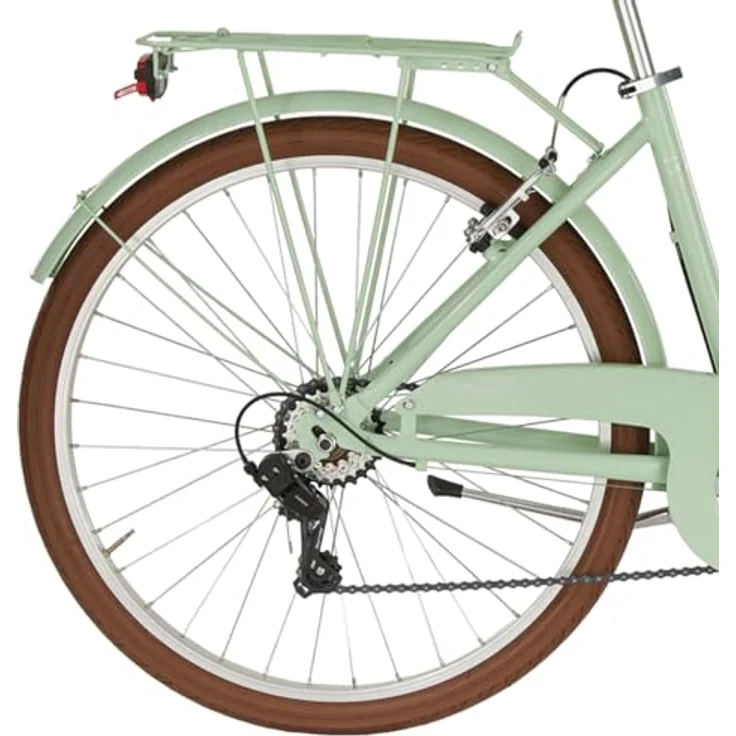 Alpina Fahrrad Dorothy 6 V Damen Grün 26 Zoll, Aluminiumrahmen, Abdeckungen 28 x 1,75 – Bild 4