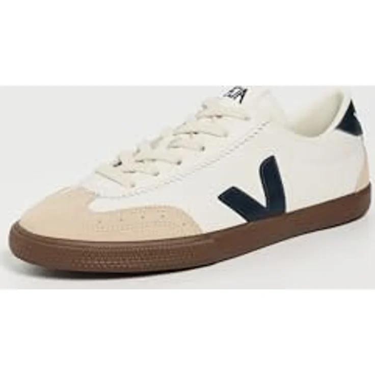 Veja Volley Sneaker Low Damen, Laufschuh aus organischem Leder und Wildleder, weiß, Größe 41 EU – Bild 2