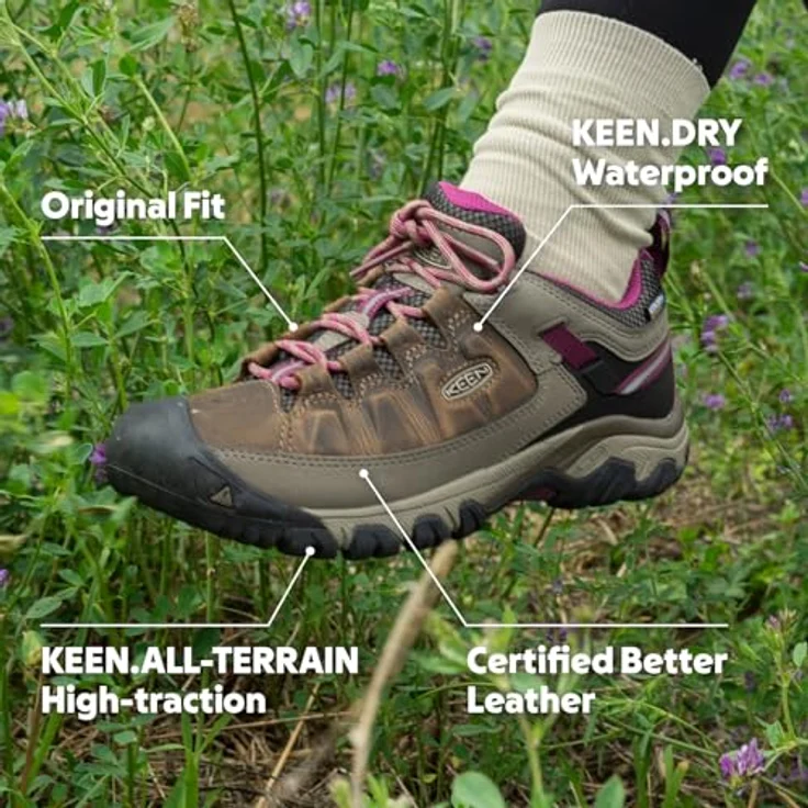 KEEN TARGHEE III WP, Wasserdichte Wanderschuhe für Damen, blau, Größe 40 – Bild 2