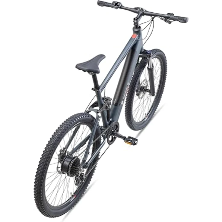 TELEFUNKEN E-Bike Mountainbike Elektrofahrrad Alu, 8 Gang Shimano Kettenschaltung - Pedelec MTB 27,5 Zoll, Hinterradmotor, 250W, Hydr. Scheibenbremsen, Grau – Bild 3