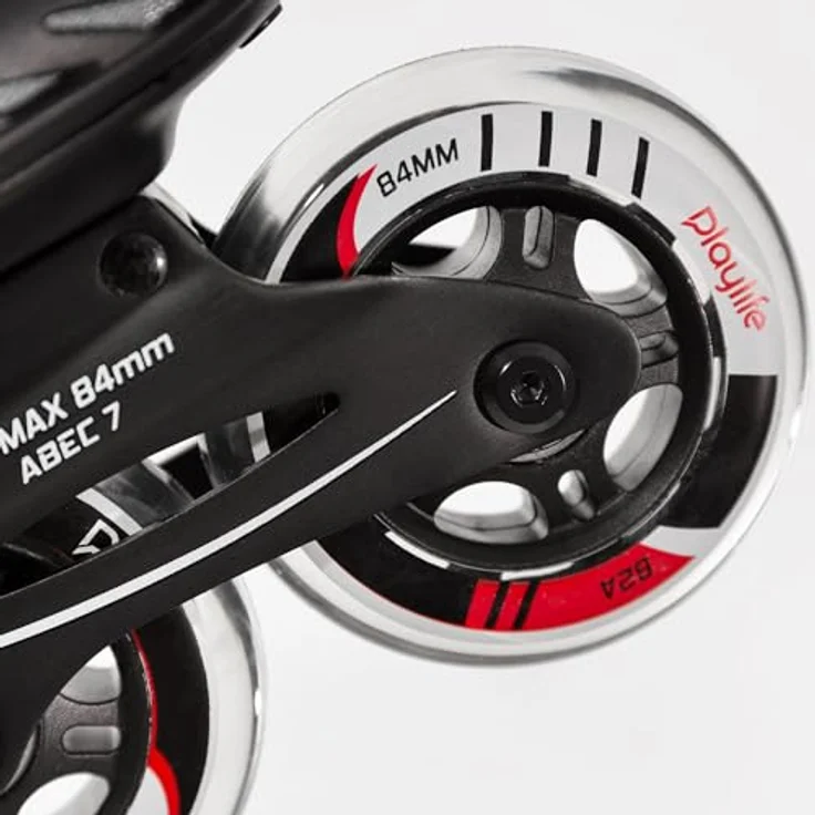 Playlife Flyte Black 84, Rollschuhe mit 84mm Rollen und ABEC 7 Lagern, Schwarz – Bild 6