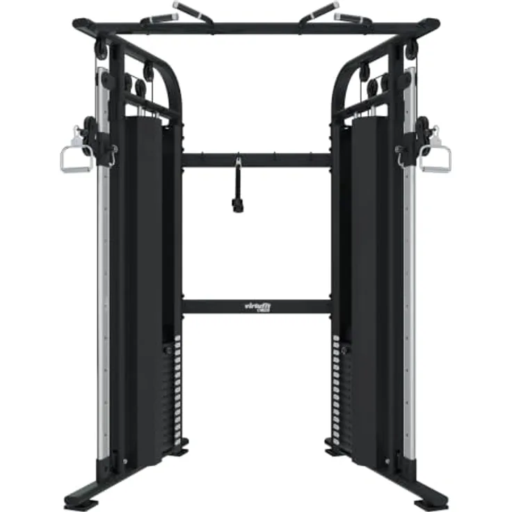 VirtuFit CC100 Kabelzug-Crossover, Funktionstrainer mit 2 x 75 kg Gewichtsstapeln und 11 verstellbaren Höhen, robuste Stahlkonstruktion