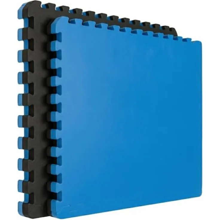 EYEPOWER Extra dick 4cm Fitnessmatte, 90x90 cm Puzzlematte, schalldämmend und rutschfest, wendbar in 2 Farben, ideal für Hantelbank und Homegym