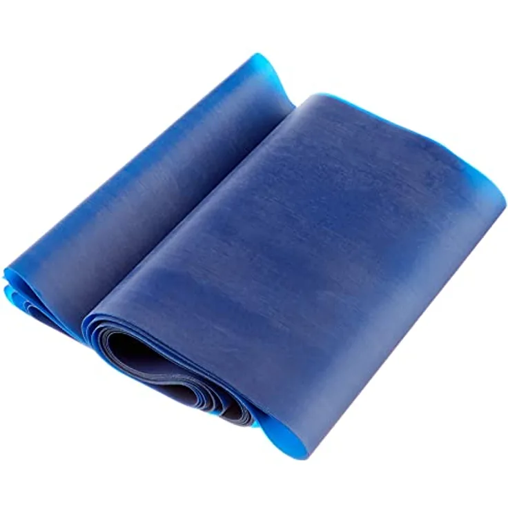 THERABAND Thera-Band Übungsband 2,5 m, extra stark, blau, für vielseitiges Widerstandstraining aus reinem Latex