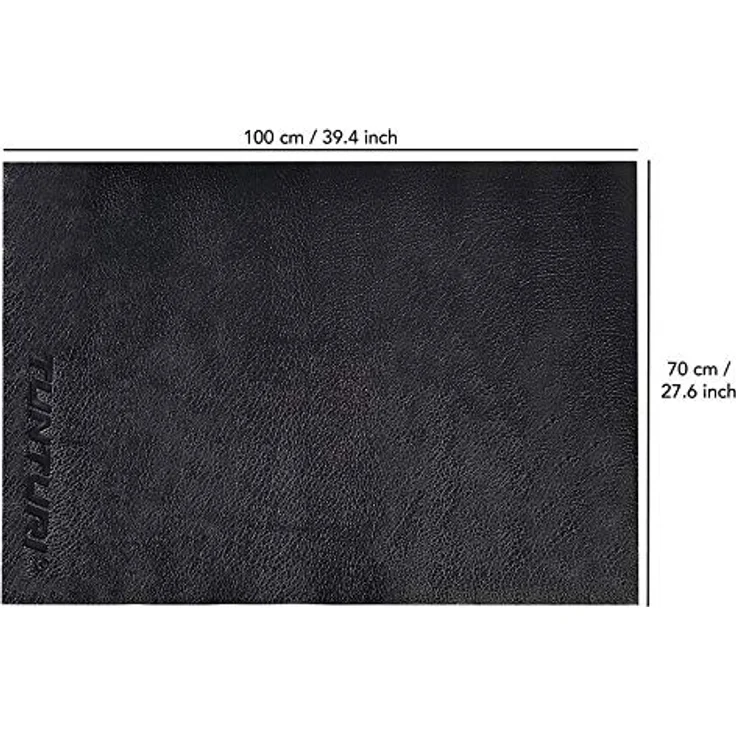 Tunturi Heimtrainermatte Bodenschutzmatte 100 x 70 x 0,5 cm Schwarz - Schützt den Boden vor Kratzern und ist schmutzabweisend – Bild 4