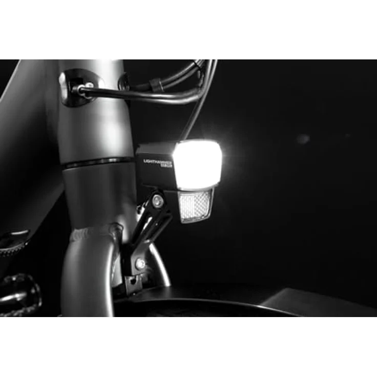 Trelock LED-Scheinwerfer Lighthammer 60 LS 800, robuste Fahrradbeleuchtung für E-Bikes, 6-12V mit Halter ZL410 – Bild 2