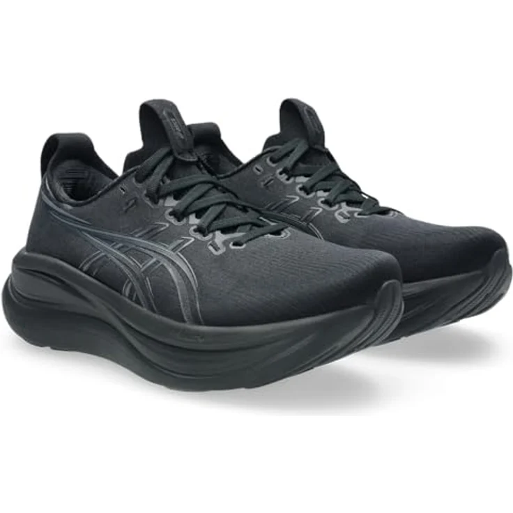 Asics Gel-Nimbus 28, Laufschuhe mit FF BLAST PLUS Dämpfung und PureGEL Technologie, schwarz/grau, Größe 7.5 – Bild 1
