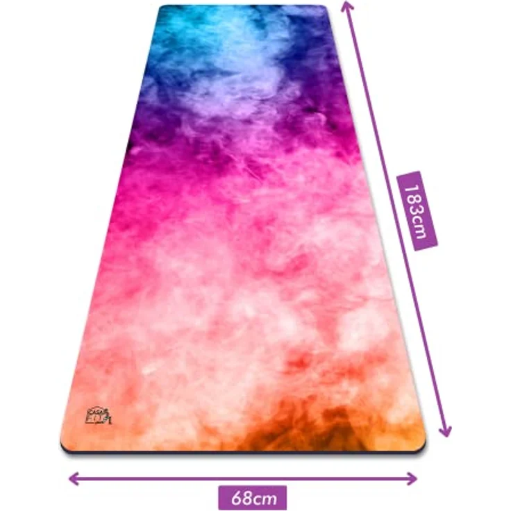 CASAFIT Casa Fit Premium Yogamatte, Rutschfeste Fitnessmatte extra-dick und langlebig, Ideal für Yoga, Pilates und Gymnastik – Bild 3