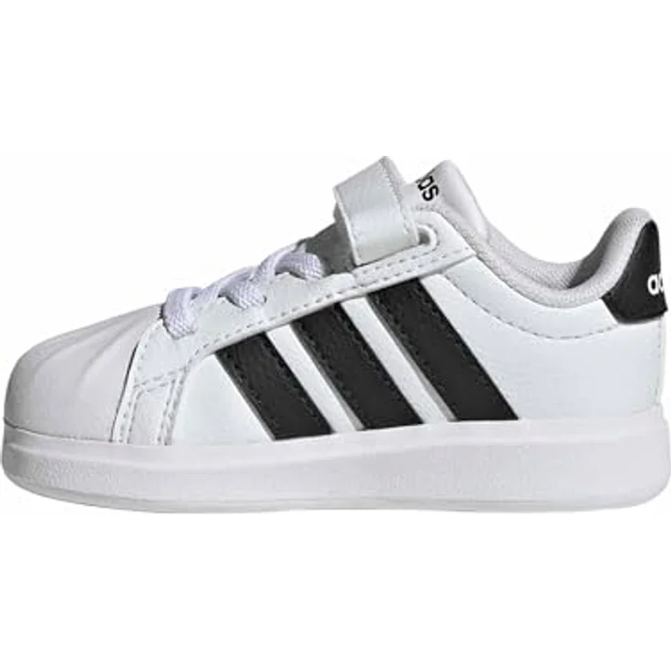 Adidas JQ6145_240, Babyschuhe mit Klettverschluss, Gummiaußensohle, Cloud White/Core Black – Bild 2