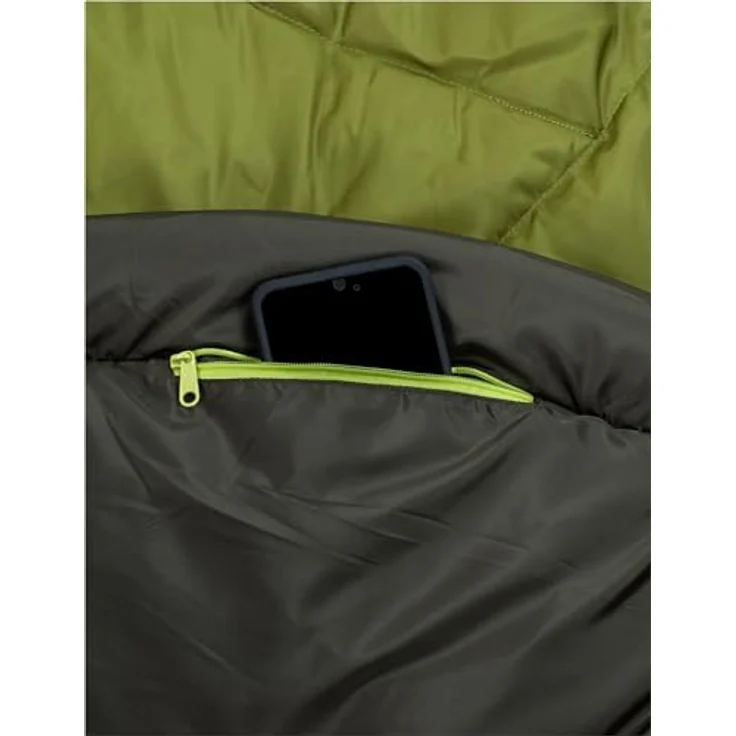 VAUDE Sioux 400 II Syn, Schlafsack mit körperbetontem Mumienschnitt, Konturkapuze und seitlichem Reißverschluss – Bild 4