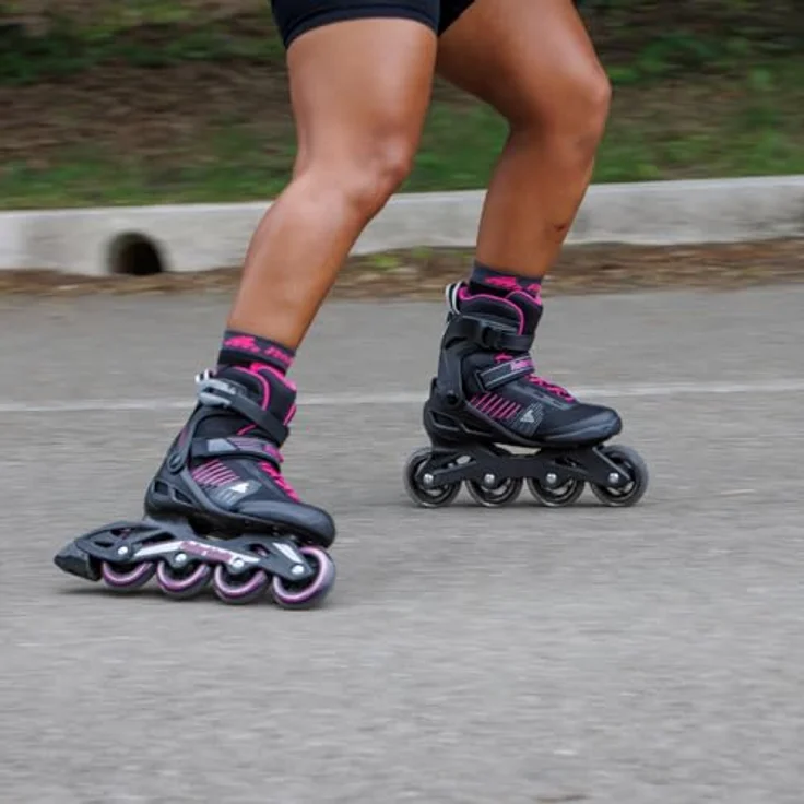 Rollerblade Zetrablade W Inline Skates Damen, schwarz lila, optimaler Halt und Komfort, 80 mm Rollen, Gr 39 – Bild 6