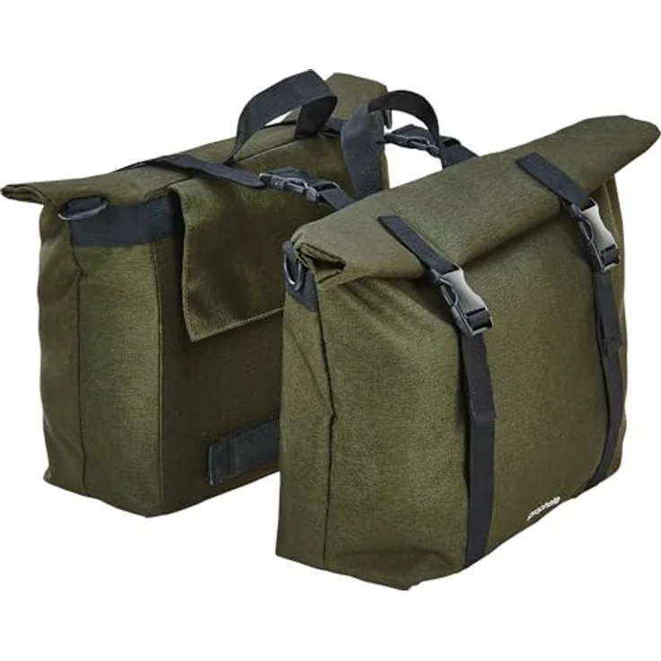 Prophete Doppelpacktasche, 2 x 10 Liter, Wasserabweisend, 29,5 x 12 x 26 cm, grün – Bild 1