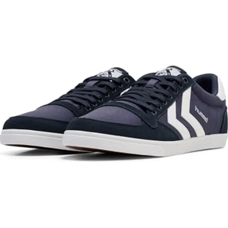 Hummel Slimmer Stadil Low, Laufschuhe in Dress Blue/White Kh mit robuster Außensohle und flachem Schnitt für optimalen Komfort – Bild 2