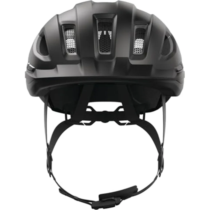 ABUS Urban-I 4.0 ACE, Fahrradhelm mit aufladbarem Rücklicht, 4 Leuchtmodi, Schirm und magnetischem Verschluss, Größe S, schwarz – Bild 2