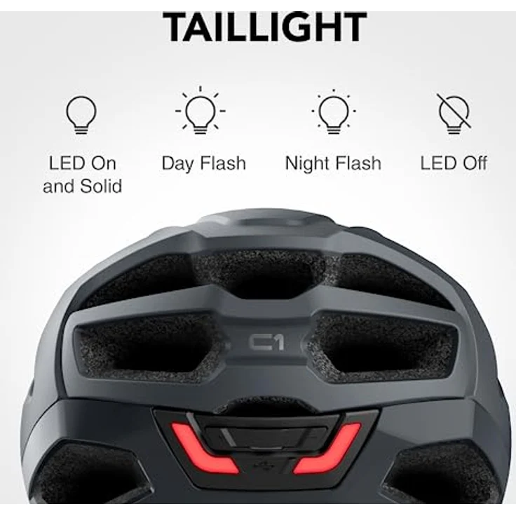Sena C1 matt grau Größe L Smart Helm – Bild 5