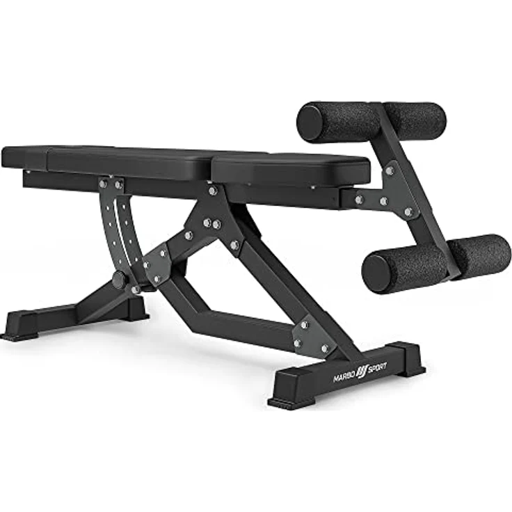 Marbo Sport Bauchtrainer MS-L110 2.0, Neigungsverstellung der Rückenlehne, Verstellbare Beinstütze, Polsterrollen aus EVA-Schaum, Verstärkte Polster, stabile langlebige Konstruktion, MADE IN EU – Bild 1