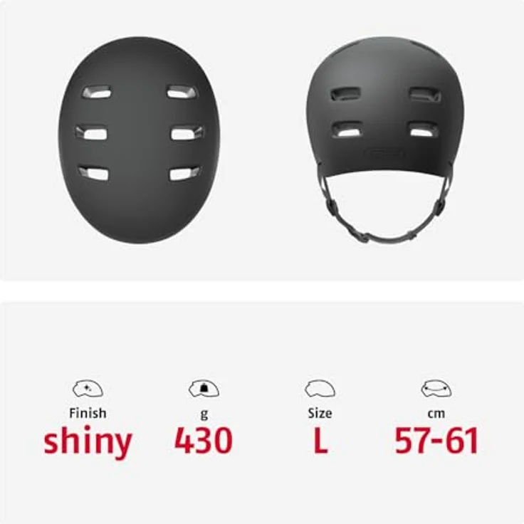 ABUS Fahrradhelm INDY - Dirt-Helm für Dirt, Skate, Slope und MTB - optimierte Stoßdämpfung - für Jugendliche und Erwachsene - Größe L, Schwarz – Bild 6