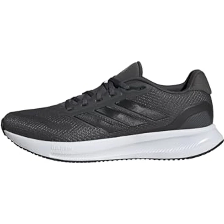 Adidas Runfalcon 5, Laufschuhe in Grau, Größe 46 2/3, atmungsaktives Obermaterial, leichte EVA-Zwischensohle, robuste Gummiaussensohle, reflektierende Details – Bild 1