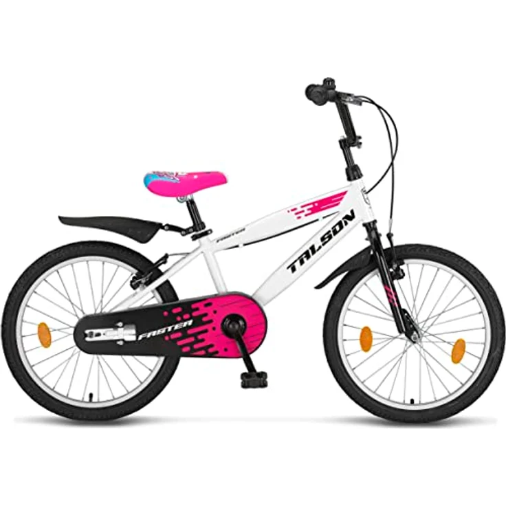 Talson Kinderfahrrad 20 Zoll Single Speed, mit Kettenschutz, Seitenständer und Zubehör, Blau – Bild 4