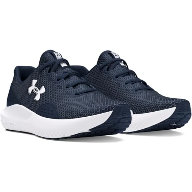 Under Armour Charged Surge 4, Herren Laufschuhe mit hoher Dämpfung und Gummi-Sohle, Blau EU 42 – Bild 2