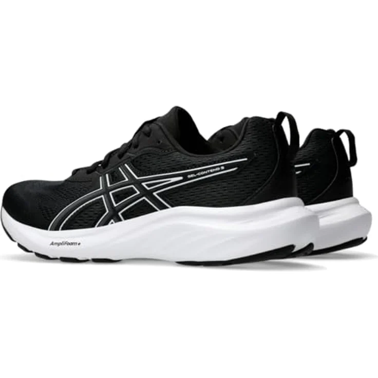 Asics Gel-Contend 9 1012B681002, Laufschuhe mit atmungsaktivem Mesh, GEL™-Technologie und AmpliFoam™-Mittelsohle, Größe 41.5, schwarz-weiß – Bild 3