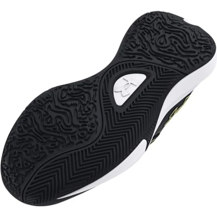 Under Armour UA GS Lockdown 7, Basketballschuhe mit optimalem Halt und Stabilität, schwarz, Größe 5b – Bild 3