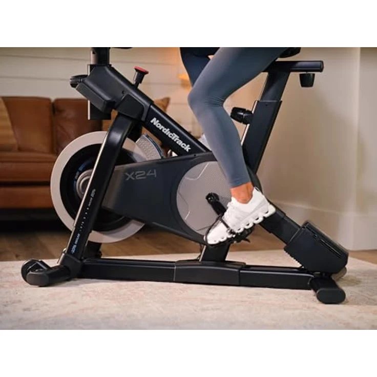NordicTrack X24 Heimtrainer, Schwarz mit schwenkbarem 24" Touchscreen und iFIT-Unterstützung – Bild 5